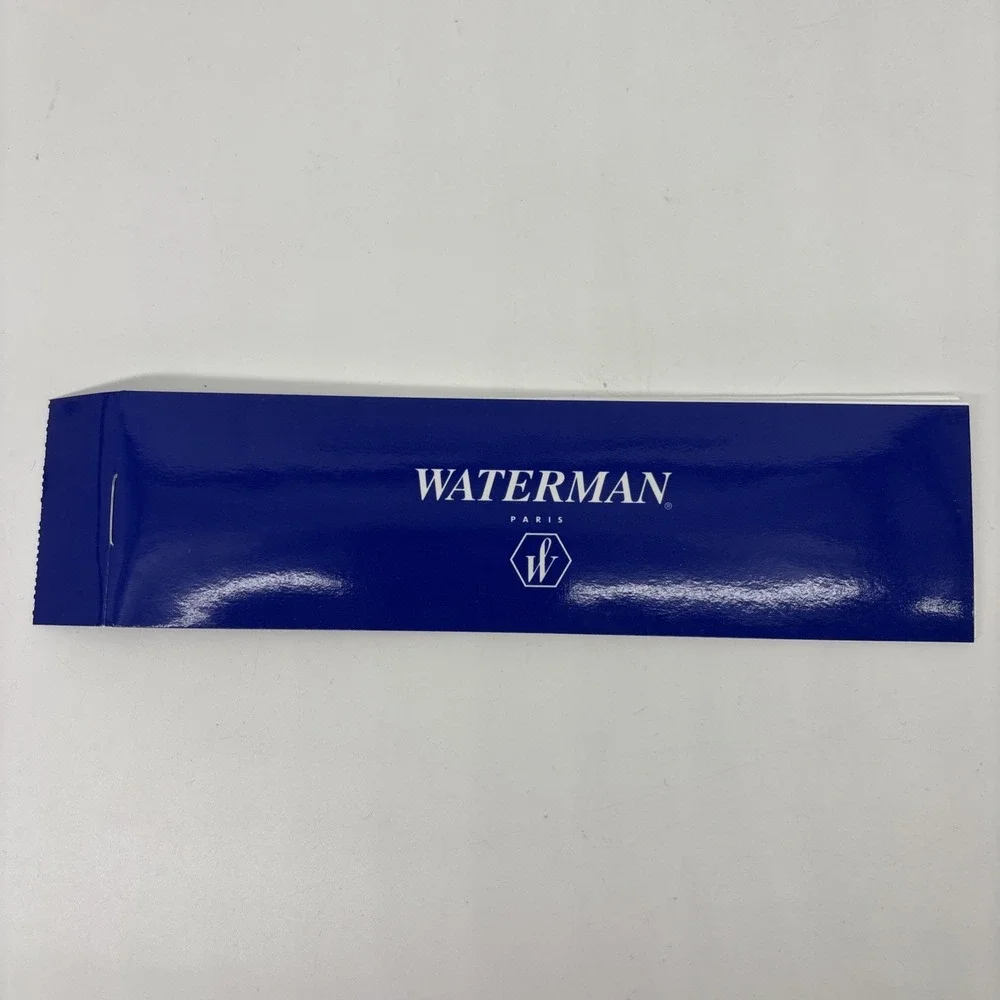 Waterman Phileas Ballpoint Pen Marble Green Gold Trim Blue Ink Vintage 90s